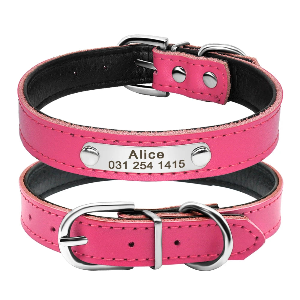 Personalized Leather Collars