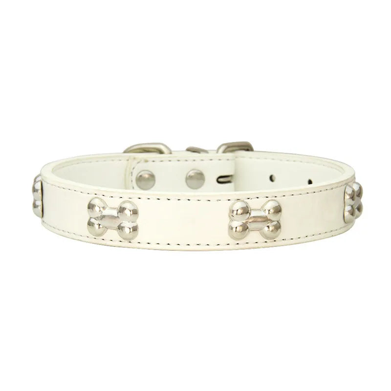 Leather durable cute collars