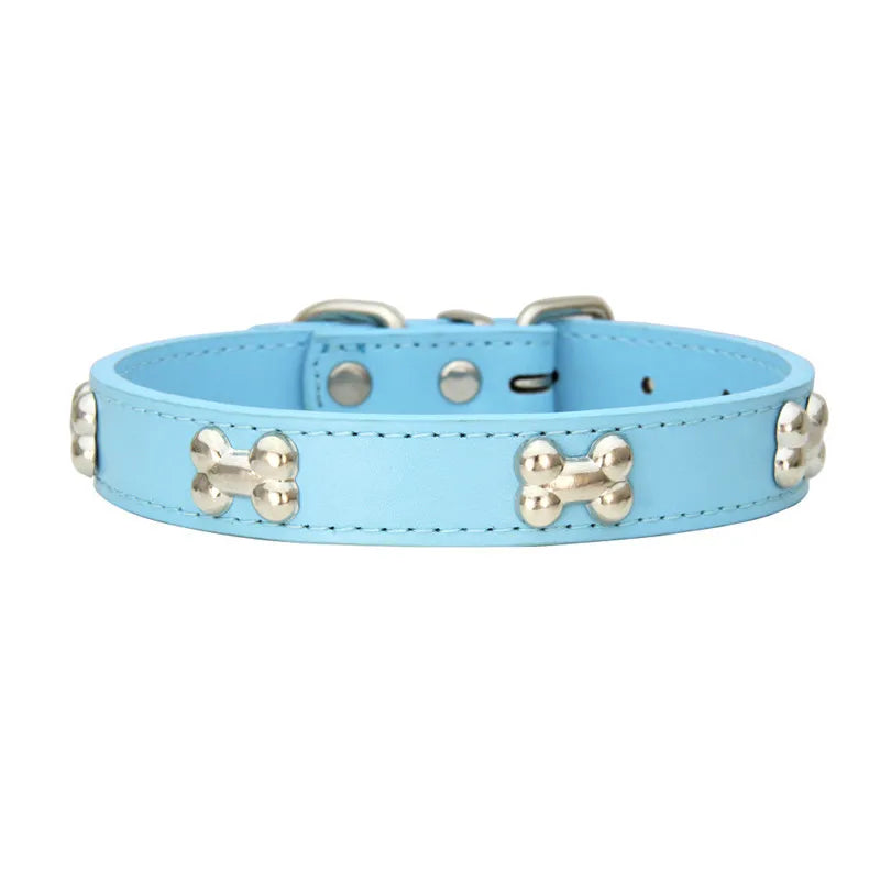 Leather durable cute collars